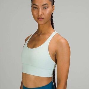 Lululemon Size 12 Energy Bra Longline Light Mint Green